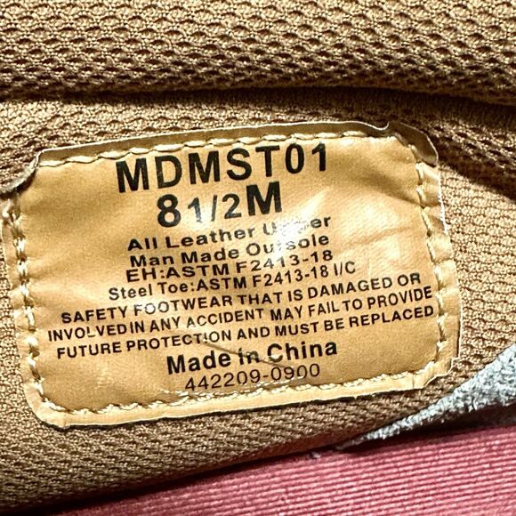 Twisted X Work Boots Steel Toe Moc Toe Brown Leather Mens 8.5 Safety ASTM EH main image 7